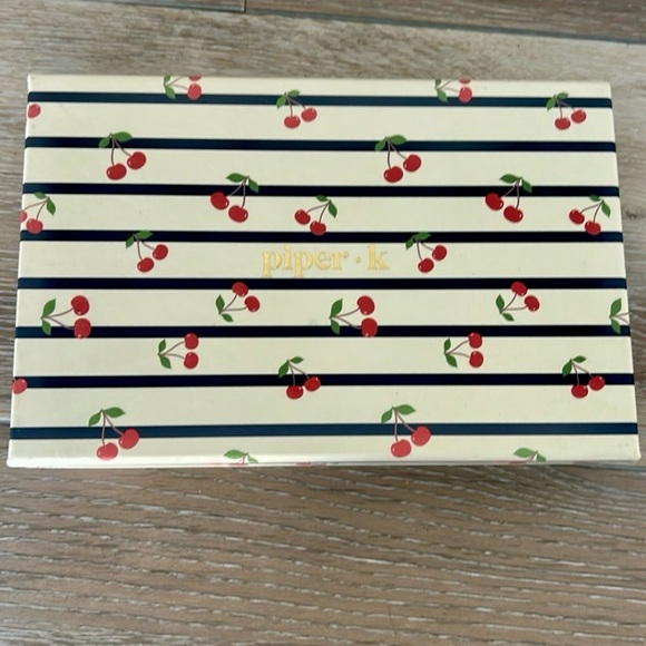 🍒 Piper·k Cherry Bag Charm – 12” Gold Chain, Playful Red Cherries, Nickel-Free - Picture 6 of 6